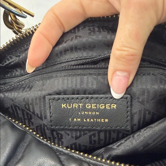 Kurt Geiger Black Large Kensington Hobo Bag - Picture 7 of 14